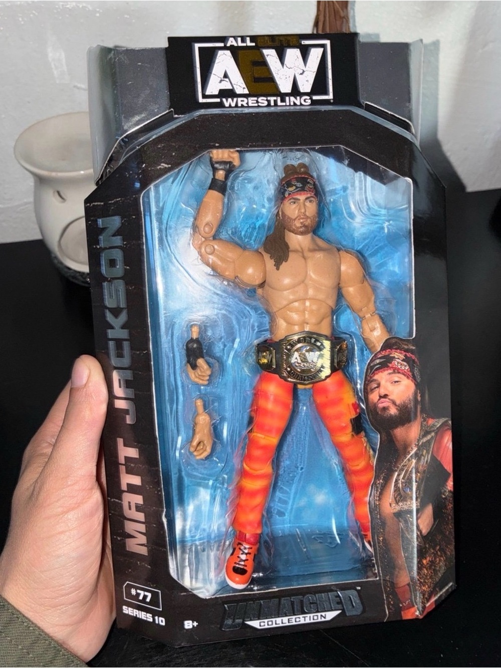 AEW World Champion Belt Matt Jackson Series 10 #77 Unmatched Collection Figure